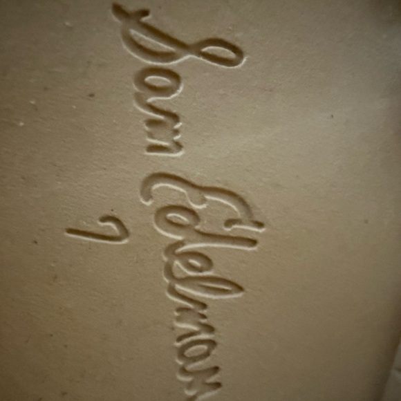 Sam Edelman Lex Combat Boots Cream Sesame Suede Leather Size 7 - Picture 10 of 13